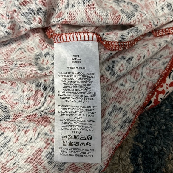 NWT - Boden Knot Front Tencel Jersey Dress - Red Floral - Size 8L - Picture 8 of 11